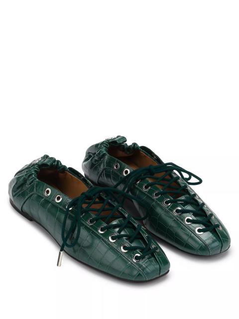 GANNI Women's Lace Up Loafers