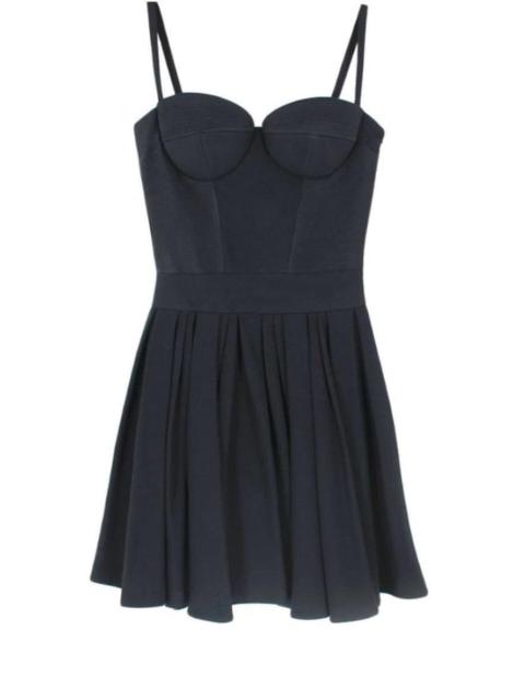 Other Designers Sweetheart Neckline Crepe Skater Dress