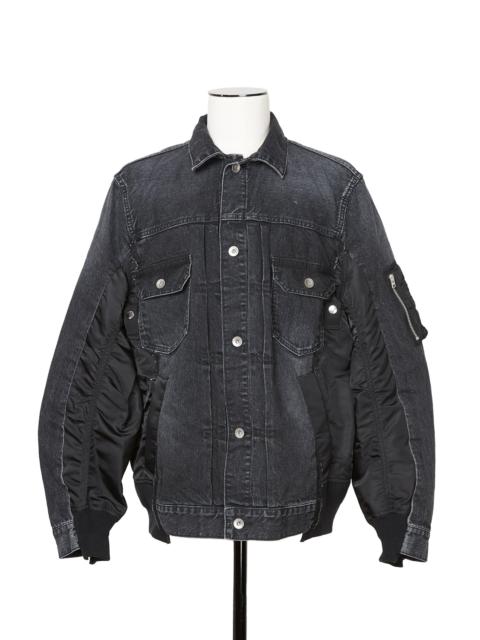sacai Denim x Nylon Twill Jacket