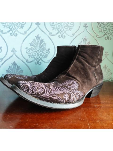 Other Designers Gianni Barbato - GRAIL! Embroidered boots.Like Saint Laurent or Dioir boots