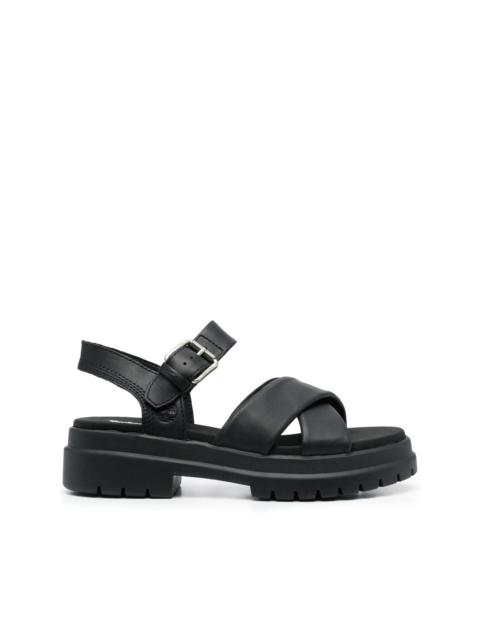 Timberland padded crossover strap sandals