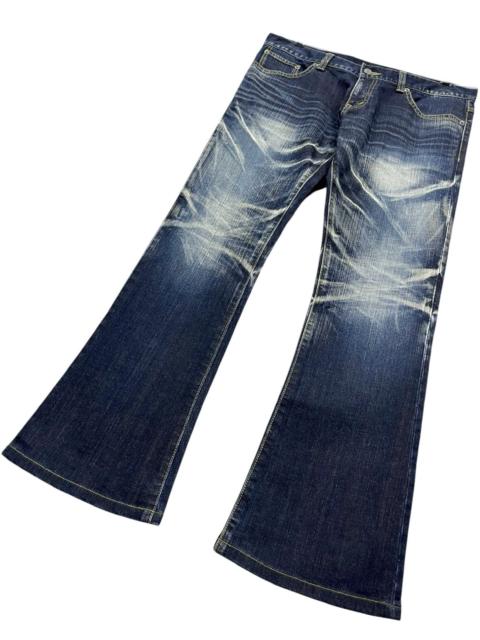 Other Designers Tornado Mart Japan Flare Jeans Comfort Stretch Distressed 32