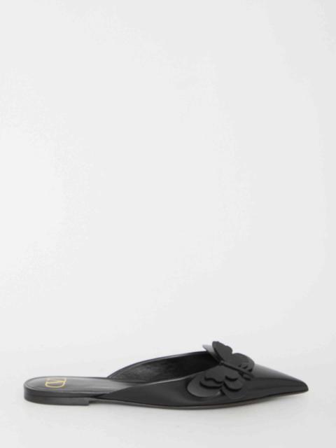 Valentino Valentino Garavani Women Flat Mules In Leather