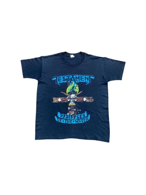 Other Designers Vintage 80s Testament Disciples Of The Watch Band Tee Faded
