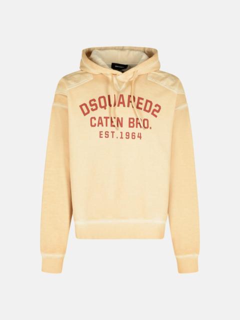 DSQUARED2 'CIPRO' SAND COTTON SWEATSHIRT