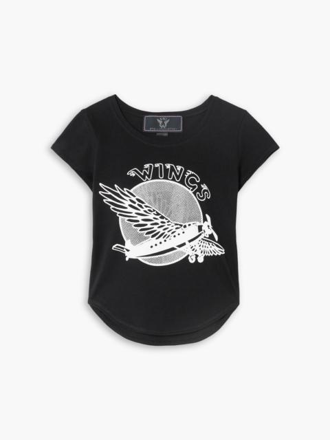 Stella McCartney Cropped printed cotton-jersey T-shirt