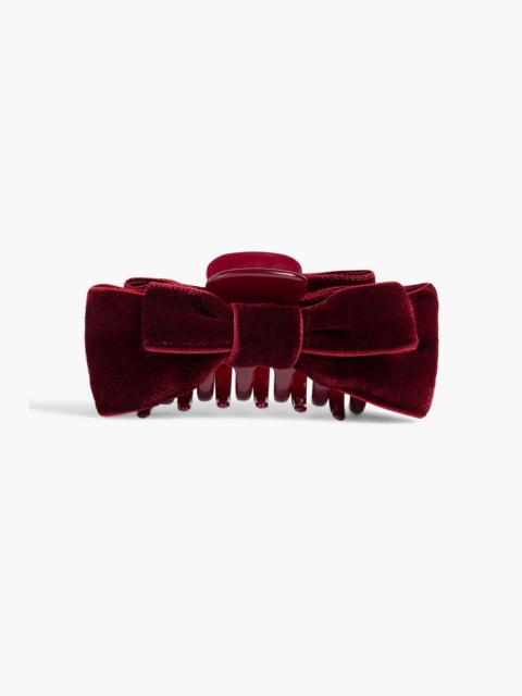 Jennifer Behr Matilda velvet bow hair clip
