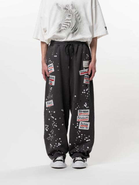 Maison MIHARAYASUHIRO Embellished Sticker Sweat Pants