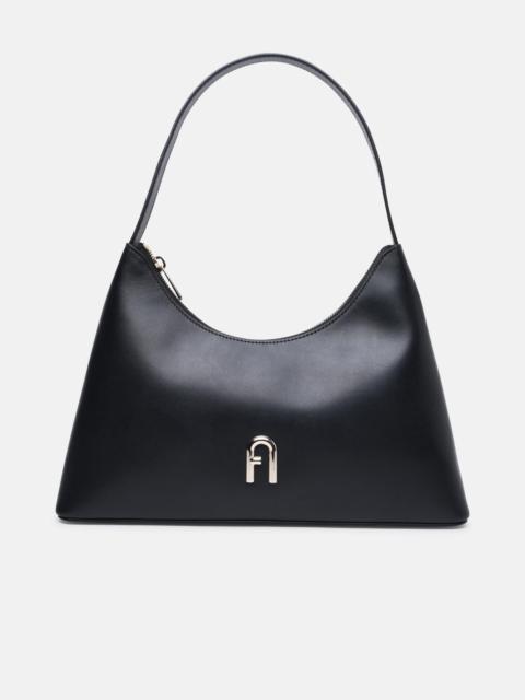 FURLA 'DIAMANTE' BLACK CALF LEATHER BAG