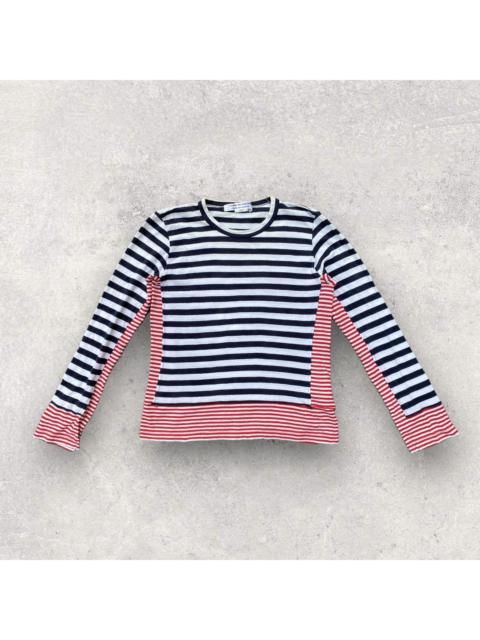 Comme Des Garcons Stripes Cut And Sew L/S
