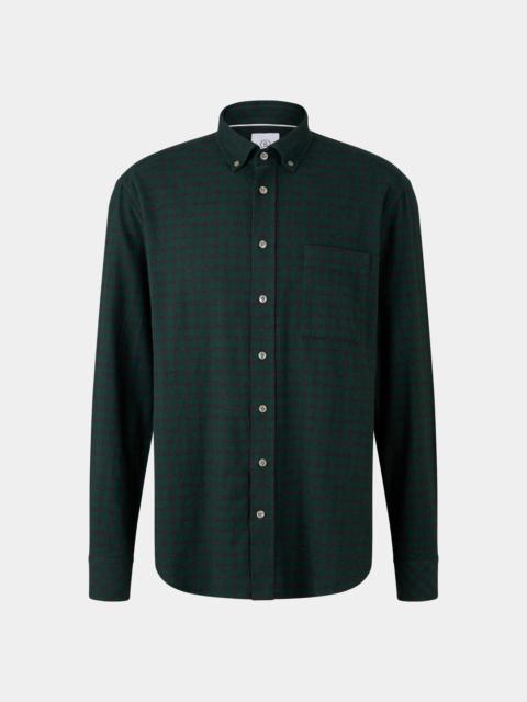 BOGNER Flannel shirt Timt in Dark green/anthracite
