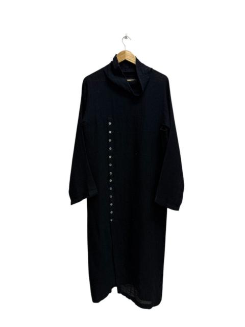 Yohji Yamamoto Y’s Yohji yamamoto Linen Wool Button Up Front Dress