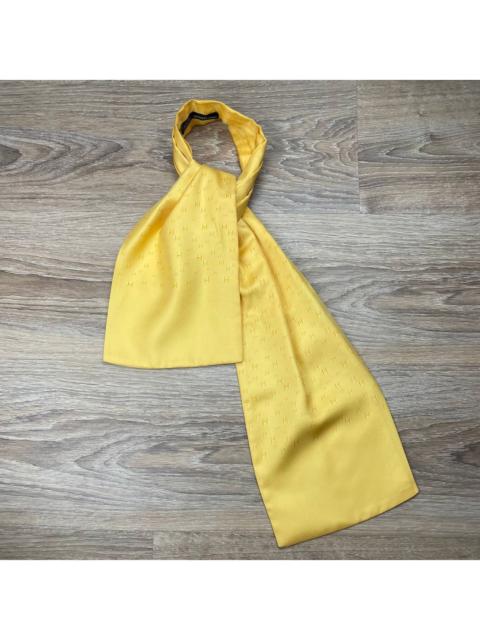 Hermès Hermes Paris Ascot Silk Tie Yellow H Logo
