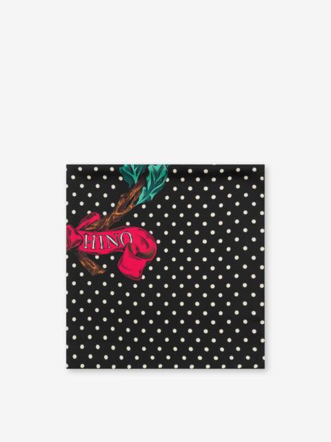 Moschino LAUREL CROWN SILK SCARF