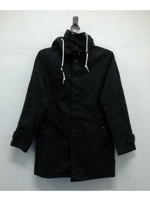 Other Designers Vintage - Nano Universe Tokyo Black Cotton Hooded Coat – Size S