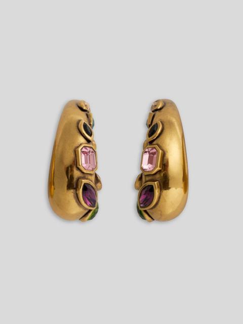 Etro PAISLEY EARRINGS WITH CRYSTALS