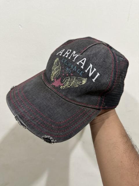 Other Designers VTG Distress Armani Exchange Trucker Hat