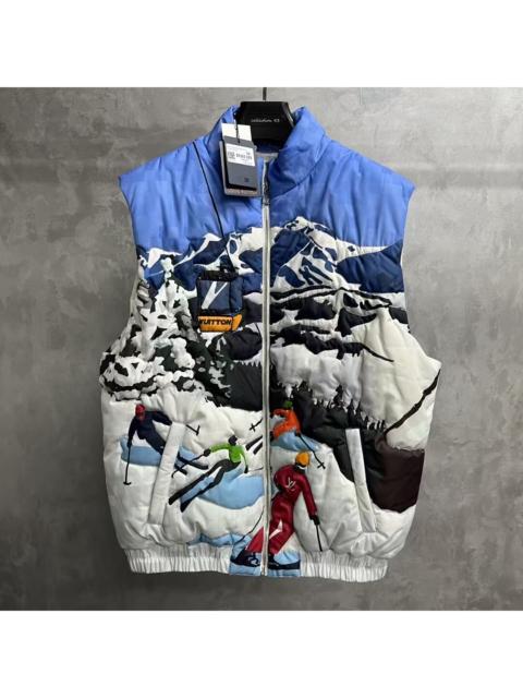 Louis Vuitton Louis Vuitton 2025 Blue Printed Sleeveless Cotton Jacket