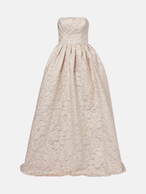 CAROLINA HERRERA Strapless fil coupé gown