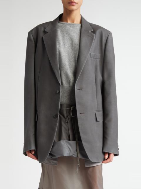 Maison Margiela Maison Margiela Mohair & Wool Suit Jacket in Dark Taupe at Nordstrom