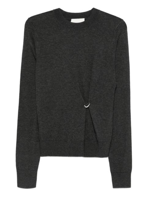 Isabel Marant ring-detail crew-neck sweater