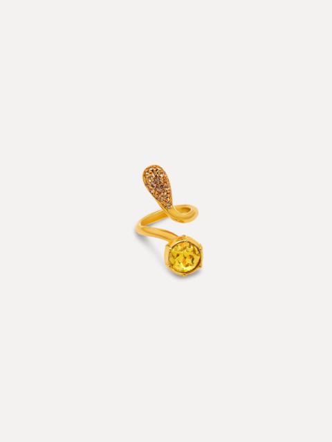 Oscar de la Renta PAVÉ CRYSTAL TWIST RING