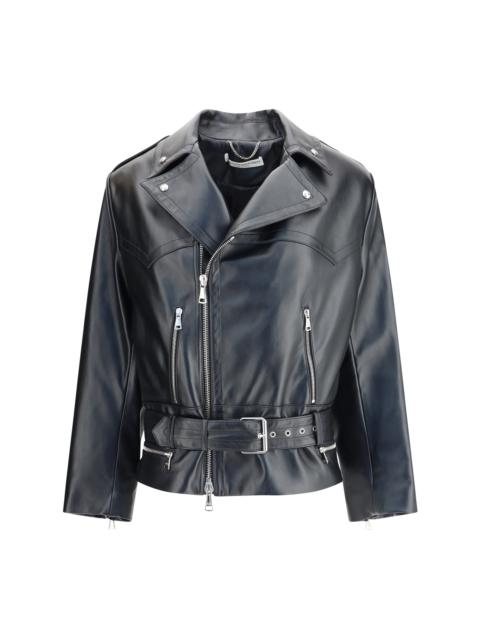 Alessandra Rich Alessandra Rich Women Leather Biker Jacket