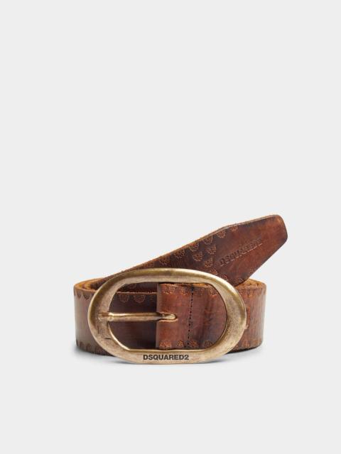 DSQUARED2 VINTAGE BUCKLE BELT