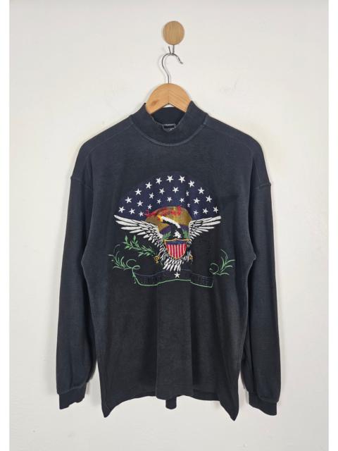VERSACE JEANS COUTURE Vintage Versace Jeans Couture embroidery turtleneck