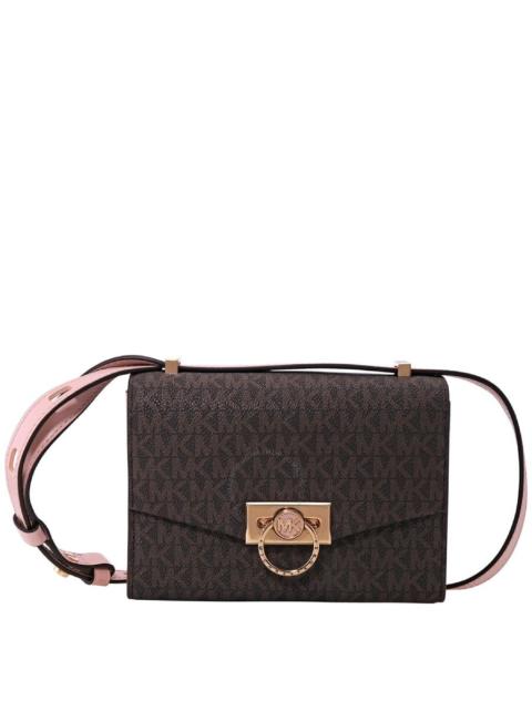Other Designers Michael Kors Ladies Hendrix Extra-small Logo Convertible Crossbody Bag - Brown