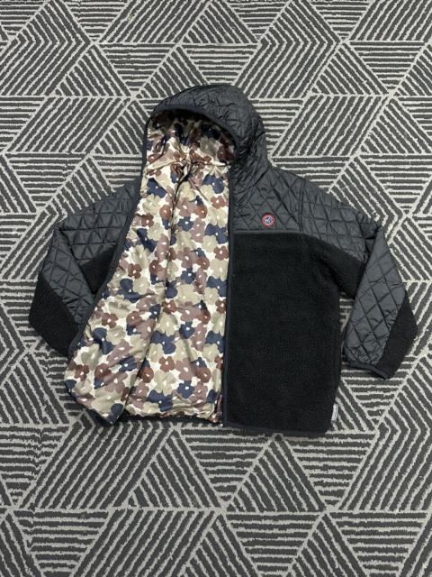 Other Designers Vintage OUTDOOR Sherpa Flowers Quilted Lined Hoodie Jacket