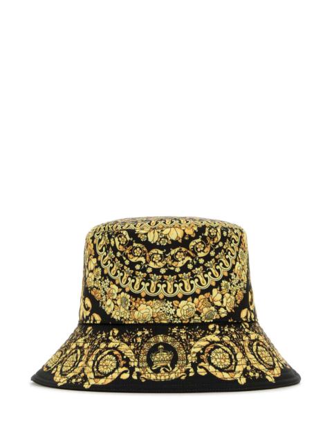 Versace Men Printed Polyester Bucket Hat