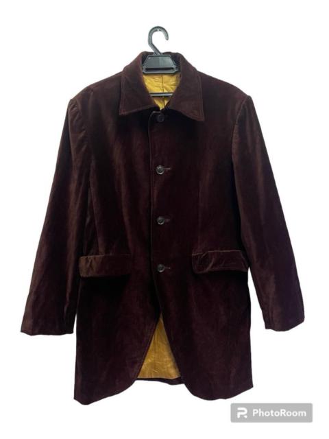 Other Designers Japanese Brand - PPFM Brown Velvet Riot Coat with Gold Inside