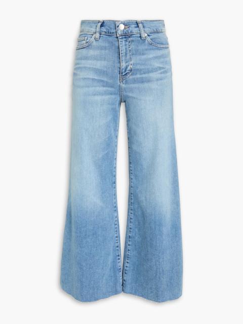 FRAME Le Palazzo Crop high-rise wide-leg jeans