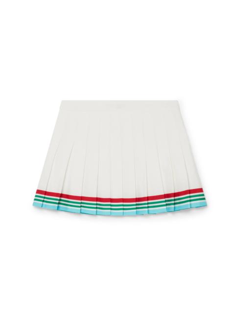 CASABLANCA Casa Way World Series Pleated Silk Skirt