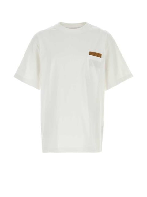 Bottega Veneta Bottega Veneta Men White Cotton T-Shirt