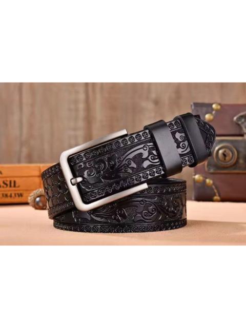 Japanese Brand - 110 cm Laser engraving Luxury Strap Belt