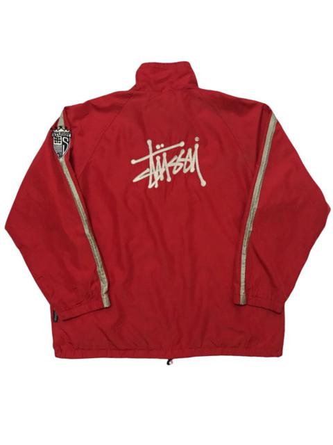 Other Designers Vintage - 90s Stussy Sport Embroidered Logo Windbreaker Jacket
