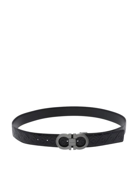 FERRAGAMO Ferragamo Men Adjustable And Reversible Gancini Belt