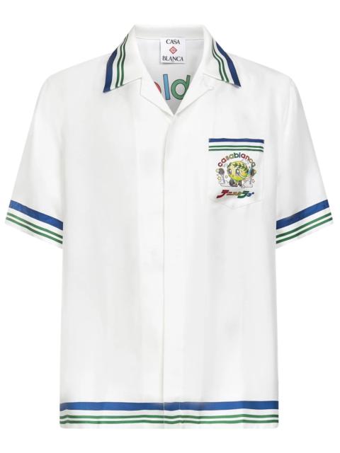 CASABLANCA Casablanca Men Cuban Collar Shirt