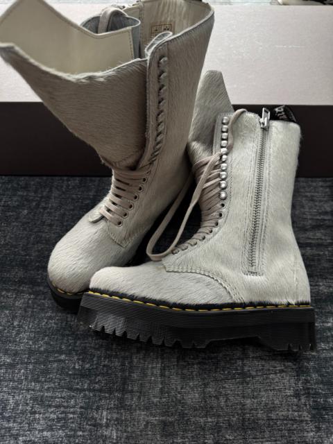 Dr. Martens Rick Owens x Dr. Martens collaboration horsehair riding boots