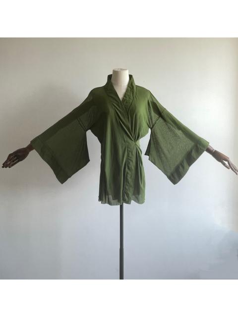Jean Paul Gaultier Jean Paul Gaultier Japanese-Style Green Blouse
