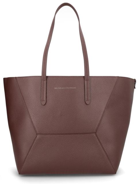 Brunello Cucinelli MEDIUM LEATHER "BC DUO" BAG
