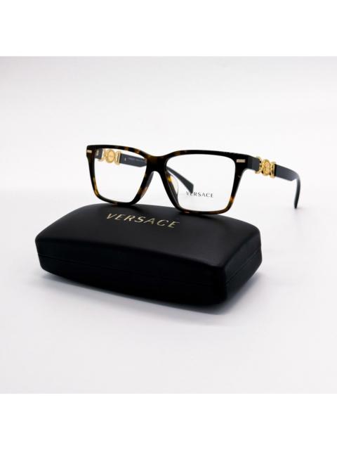 VERSACE New Verasce VE3335F 5404 Havana Square Women Eyeglasses