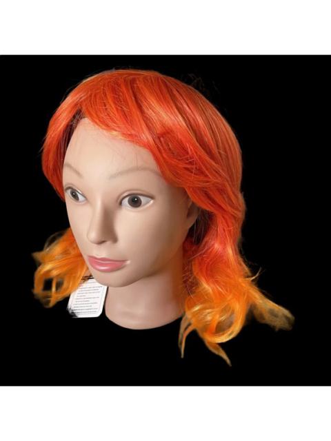 Other Designers Tailor For A Gorgous You - Wig Costume Loose Wave Fire Orange Red Ombre Hair Lace Cap Long Bob New