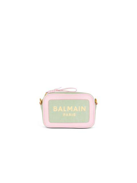 Balmain B-Army Camera Case in canvas and leather