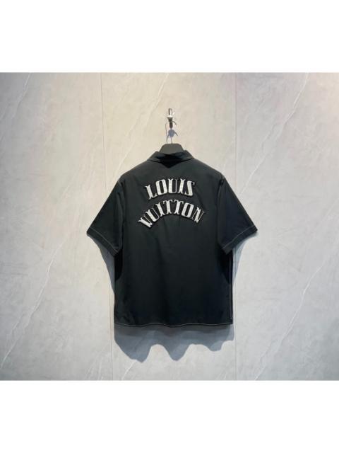 Louis Vuitton Louis Vuitton '24 Heavyweight Short-Sleeve Shirt with Embroidered Logo