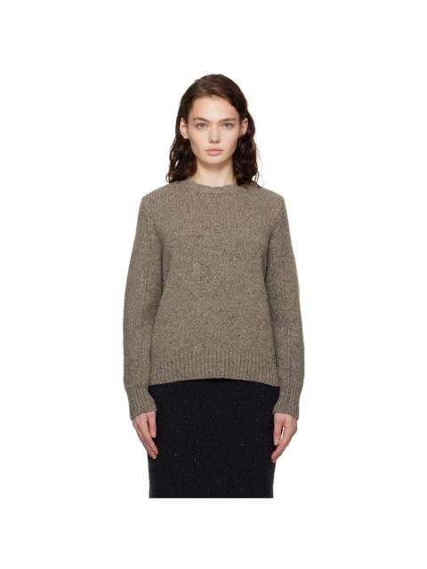 Bottega Veneta Gray Wool Tailored Sweater