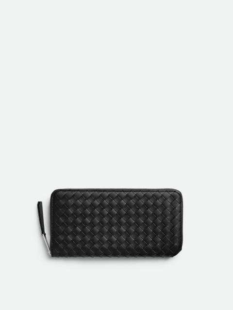 Bottega Veneta Intrecciato Piccolo Zip Around Wallet