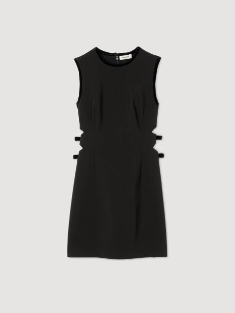 Sandro MINI DRESS WITH CUTOUTS